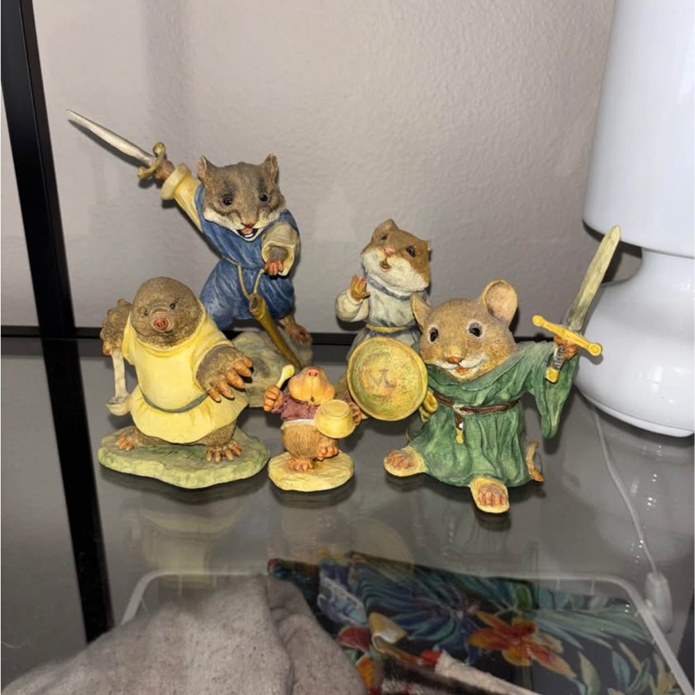 Full collection of limited edition Redwall figurines
